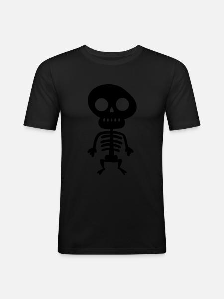 skeleton - Men's Slim Fit T-Shirt - black