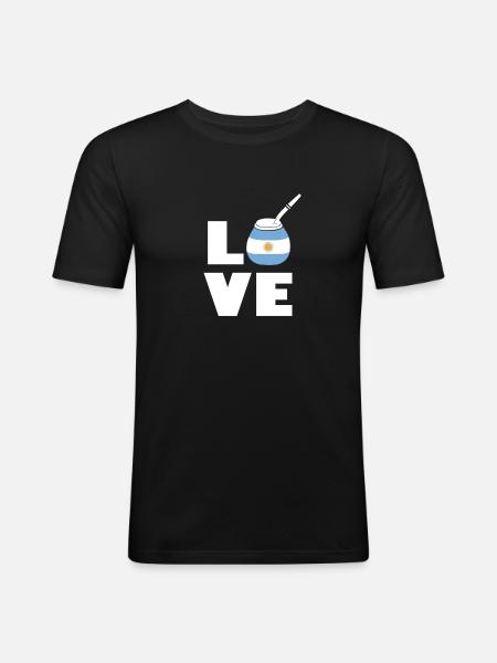 Mate Argentina - Men's Slim Fit T-Shirt - black