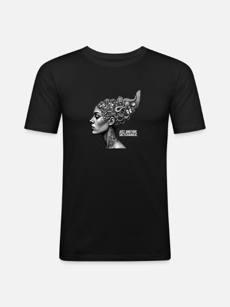Drawing & Sketching - Just Another Sketchaholic - Men's Slim Fit T-Shirt - black