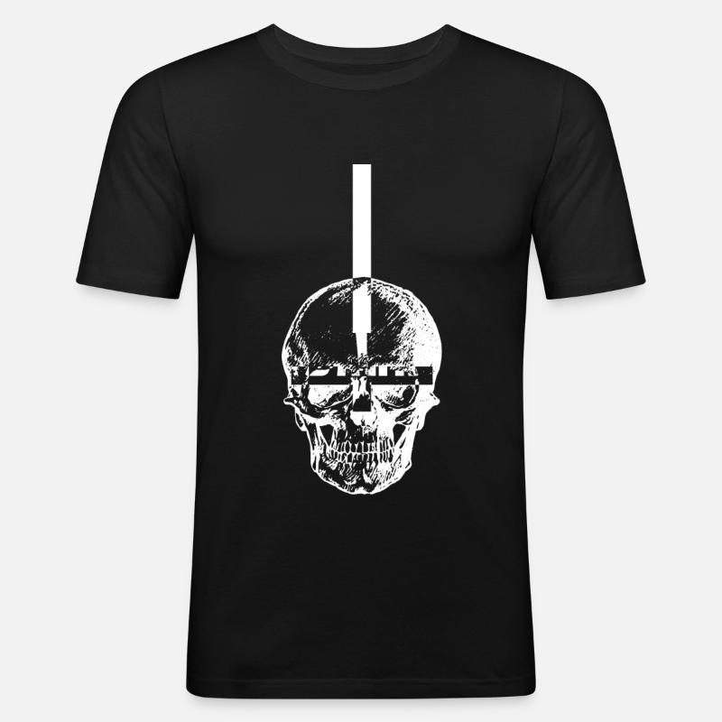 Luzifer - Männer Slim Fit T-Shirt - Schwarz