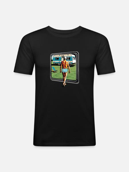 Pensioners - Men's Slim Fit T-Shirt - black