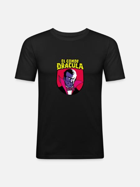 El Conde Dracula - Men's Slim Fit T-Shirt - black