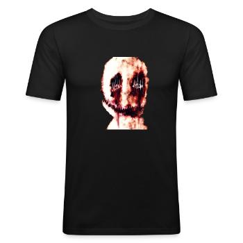 Horror Face - Men's Slim Fit T-Shirt - black - Front - Nik (191cm)