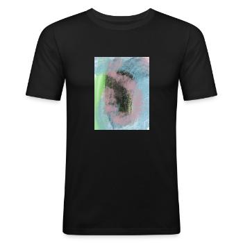 art . - T-shirt près du corps Homme - noir - Devant - Nik (191cm)
