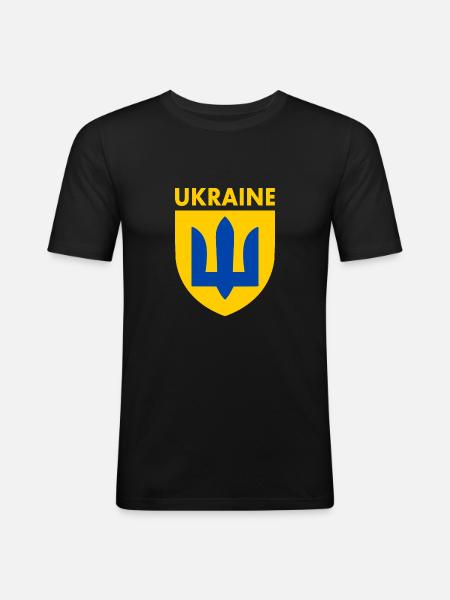 Ukraine - Men's Slim Fit T-Shirt - black