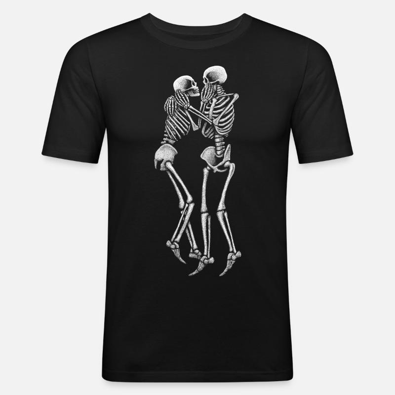 Ashes to Dust - Männer Slim Fit T-Shirt - Schwarz