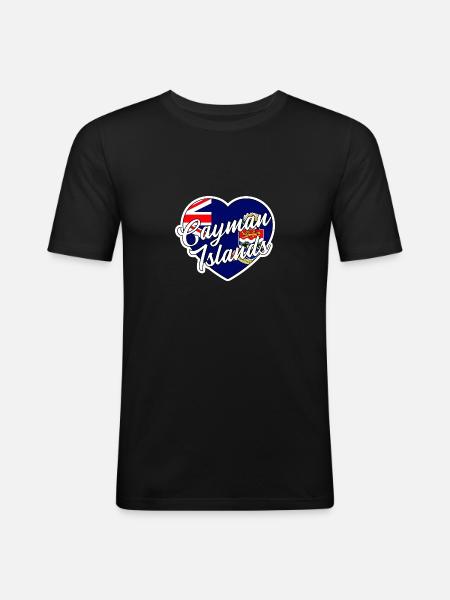 Cayman Islands - Men's Slim Fit T-Shirt - black