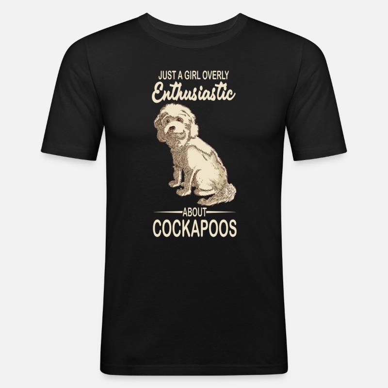 Cockapoo - Männer Slim Fit T-Shirt - Schwarz