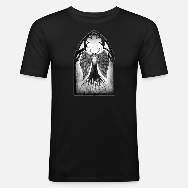 Engel des Todes - Männer Slim Fit T-Shirt - Schwarz