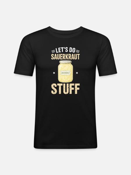Cadeaux de choucroute - T-shirt près du corps Homme - noir