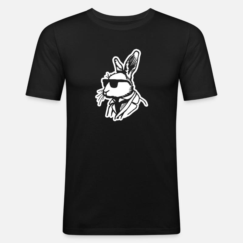 Rabbit Rabbit - Men's Slim Fit T-Shirt - black
