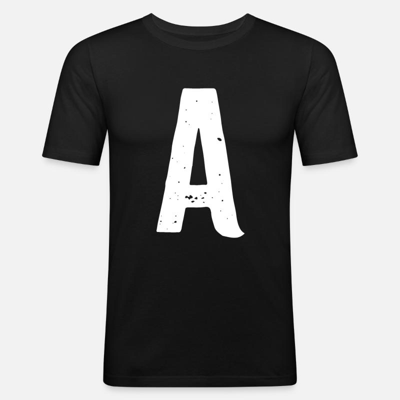 Ein Brief - Männer Slim Fit T-Shirt - Schwarz