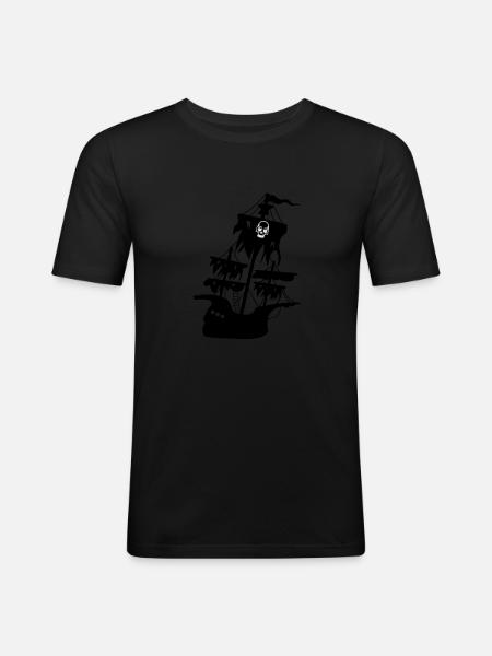 geisterschiff - Men's Slim Fit T-Shirt - black