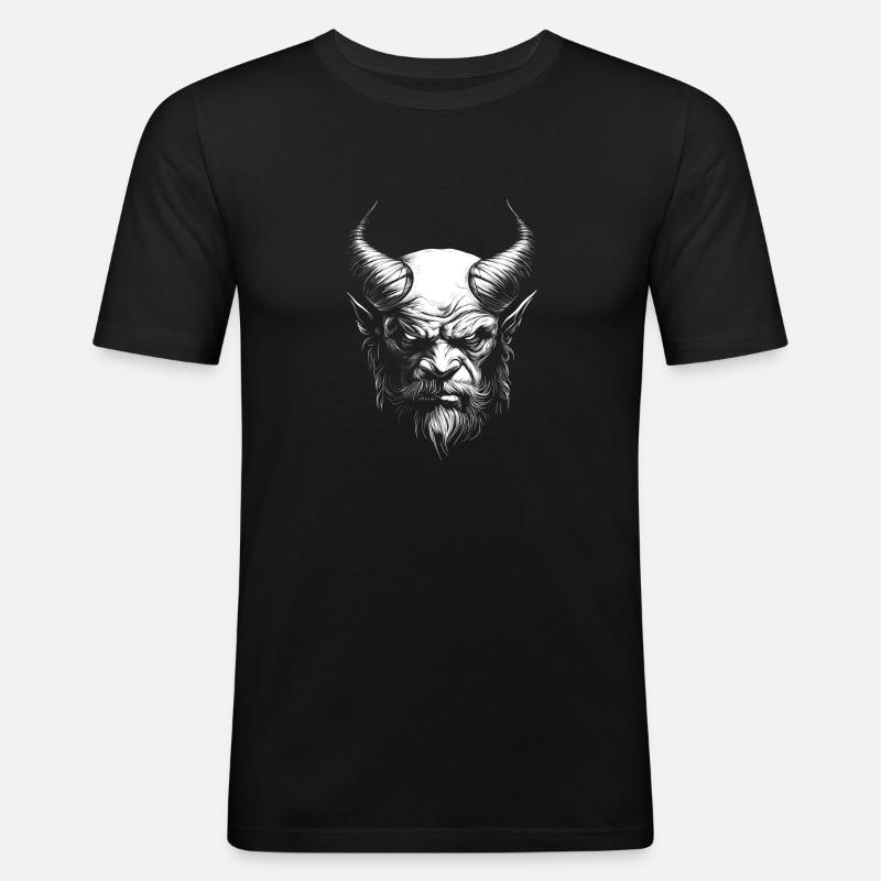 Teufel / Devil - Männer Slim Fit T-Shirt - Schwarz