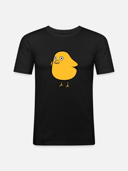 funny chicks - Men's Slim Fit T-Shirt - black