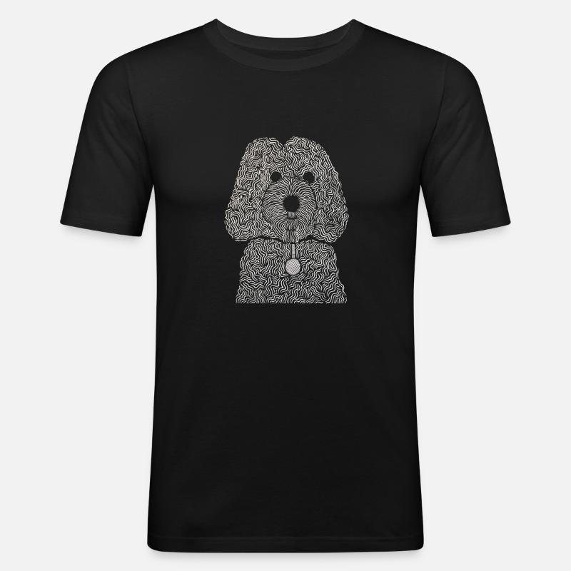 Cockapoo - Männer Slim Fit T-Shirt - Schwarz