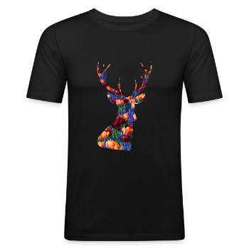 animal - Men's Slim Fit T-Shirt - black - Front - Nik (191cm)