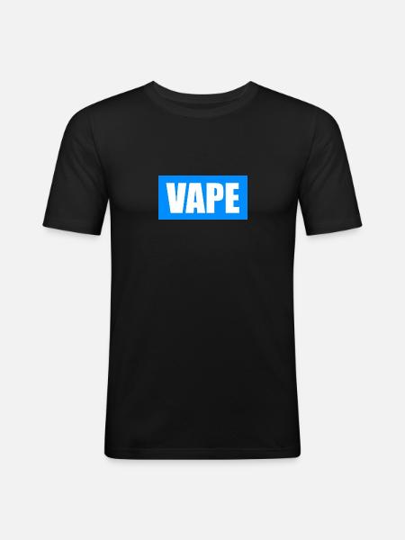 Vape blue- Vape vape - Men's Slim Fit T-Shirt - black