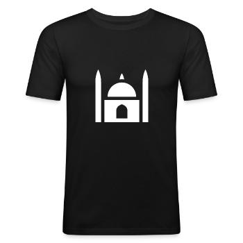 Mosque - Men's Slim Fit T-Shirt - black - Front - Nik (191cm)