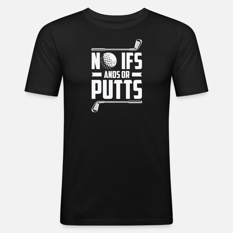 Golfspieler Golfplatz Golfer - Männer Slim Fit T-Shirt - Schwarz