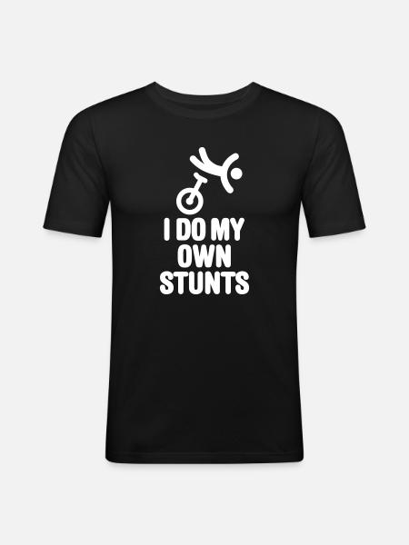 Fun Unicycle Unicycle Unicycle Rider - Men's Slim Fit T-Shirt - black