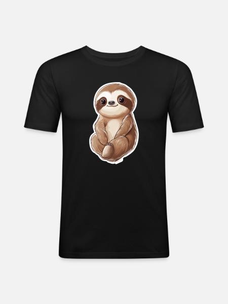 Sloth - Men's Slim Fit T-Shirt - black