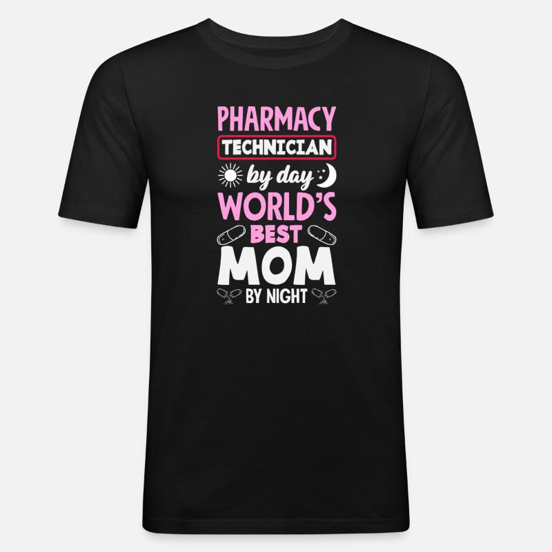 Apotheker Pharmazeutisch-technischer - Männer Slim Fit T-Shirt - Schwarz