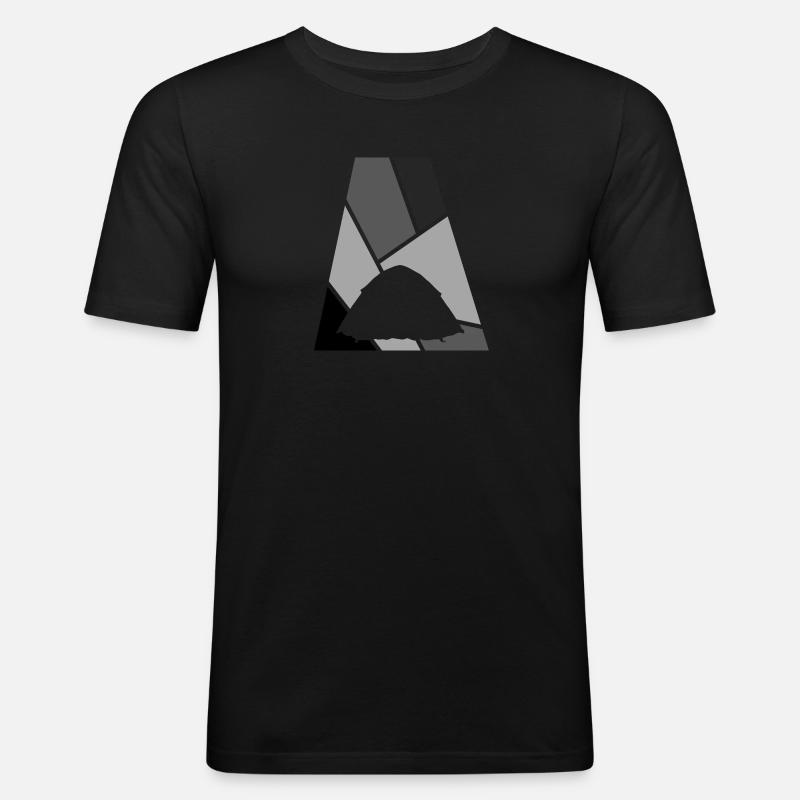 Camping Camper Camping - Männer Slim Fit T-Shirt - Schwarz