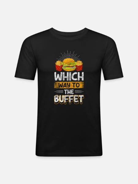Food Delicious Selection - Men's Slim Fit T-Shirt - black