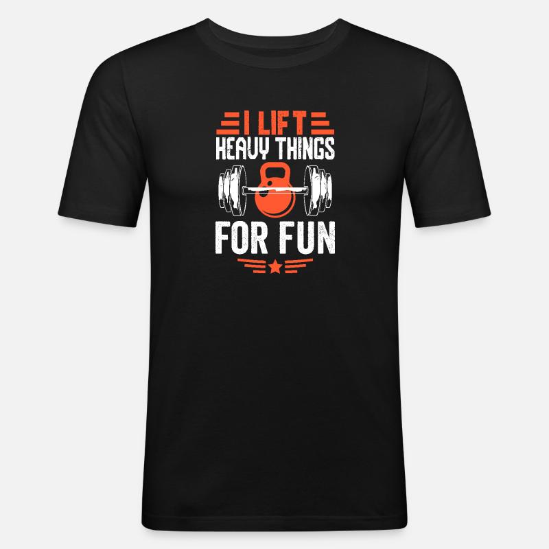 Bodybuilder Geschenkidee - Männer Slim Fit T-Shirt - Schwarz