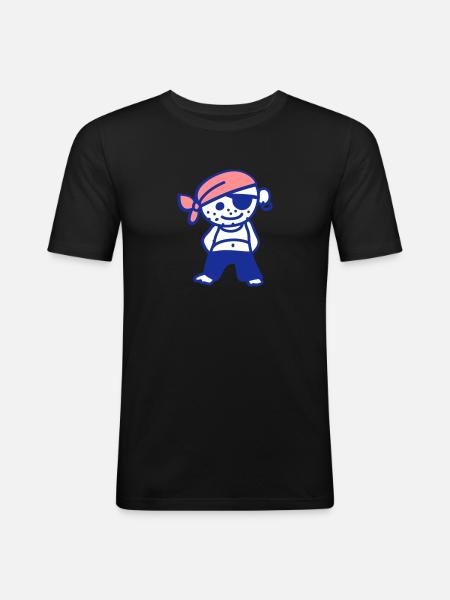 Pirate - Men's Slim Fit T-Shirt - black