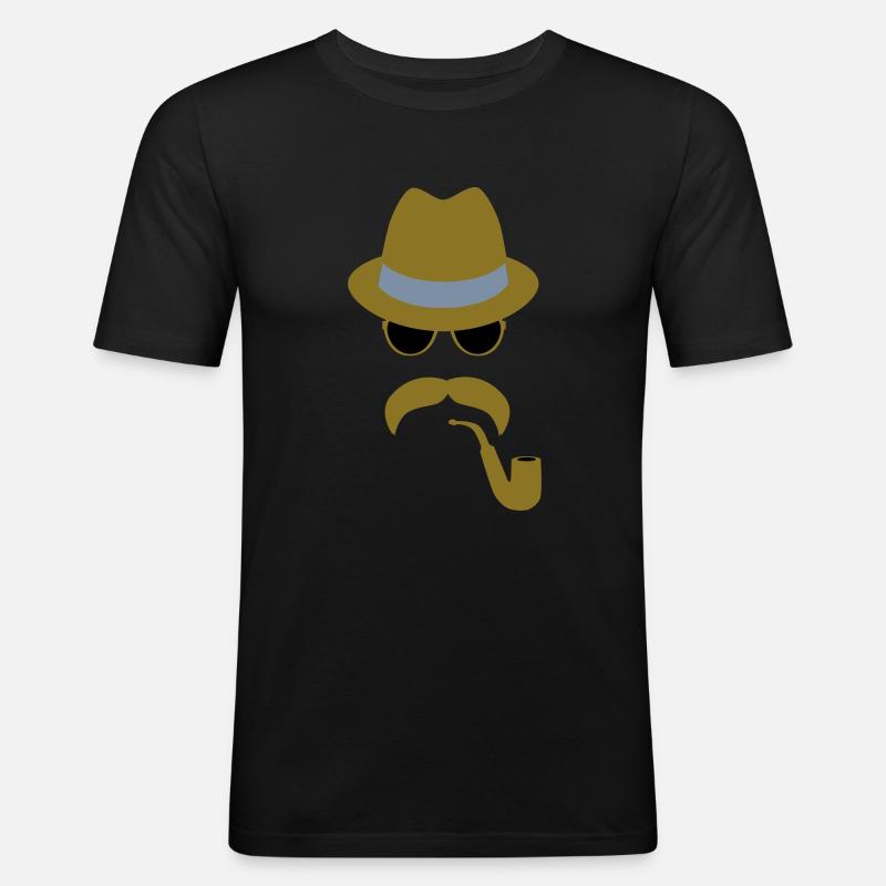 mr. X - Männer Slim Fit T-Shirt - Schwarz
