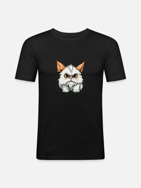 Kralo the streum - Men's Slim Fit T-Shirt - black