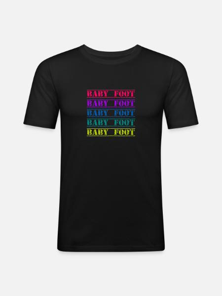 Table football - Men's Slim Fit T-Shirt - black