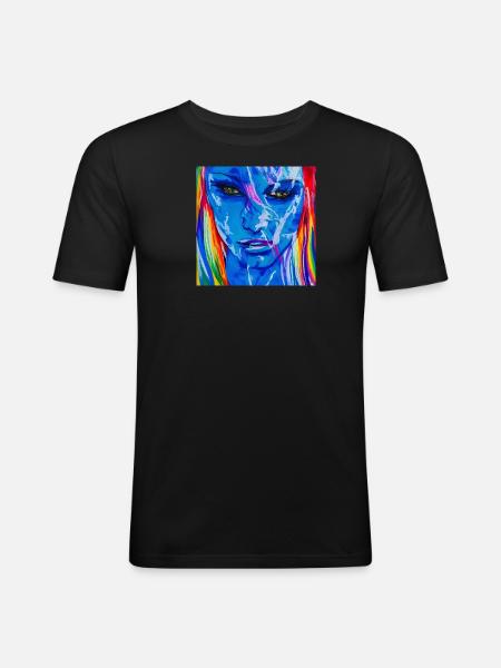 top girl - Männer Slim Fit T-Shirt - Schwarz