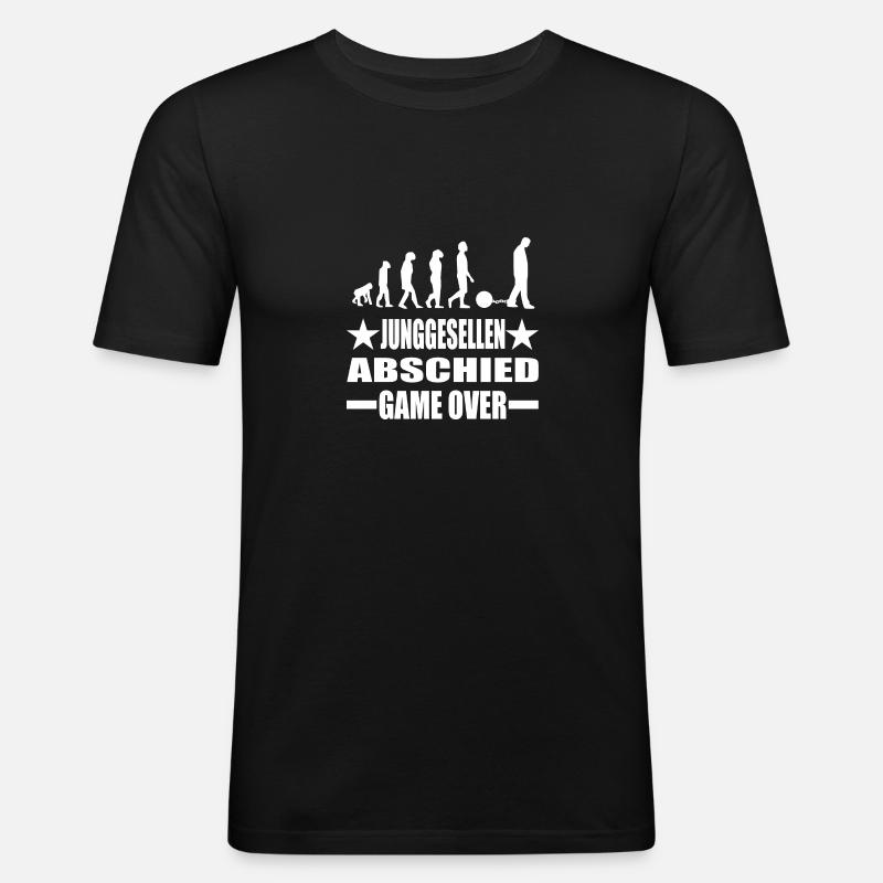 Junggesellenabschied - Männer Slim Fit T-Shirt - Schwarz