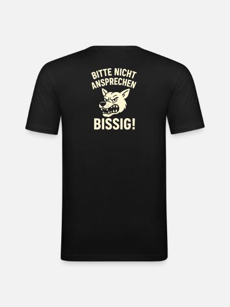 Please do not talk to them - Men's Slim Fit T-Shirt - black