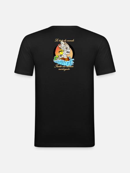 Lemon meringue pie - Men's Slim Fit T-Shirt - black