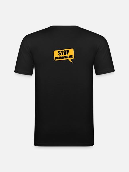 stop - Men's Slim Fit T-Shirt - black