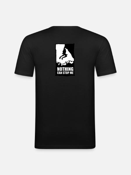 Grimpeurs - T-shirt près du corps Homme - noir