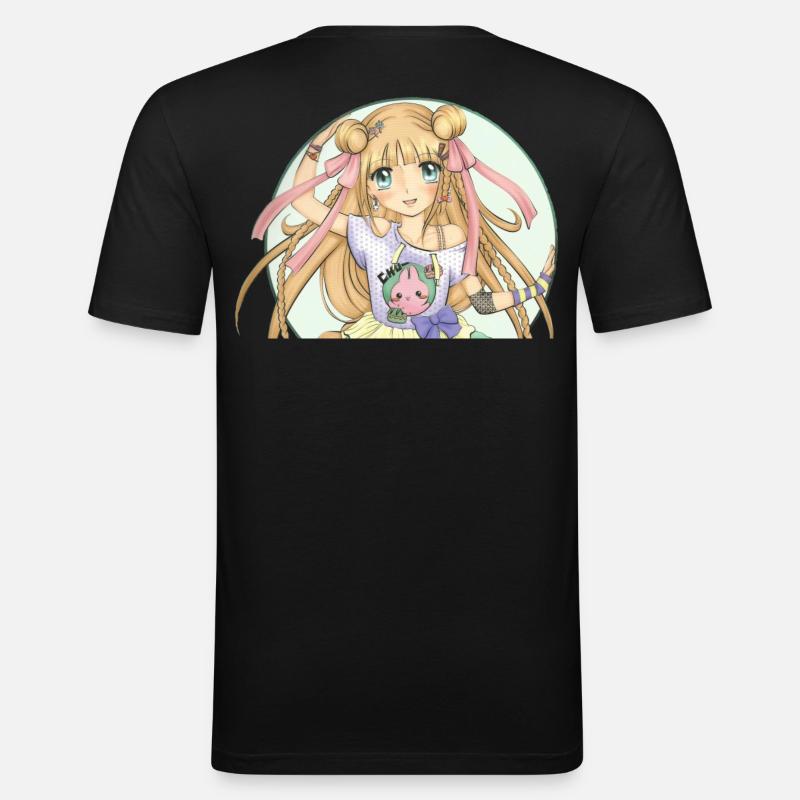 Manga - Men's Slim Fit T-Shirt - black