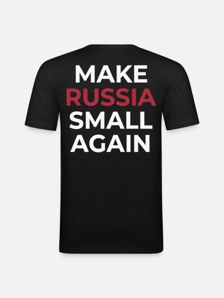 Make russia Small Again - Men's Slim Fit T-Shirt - black