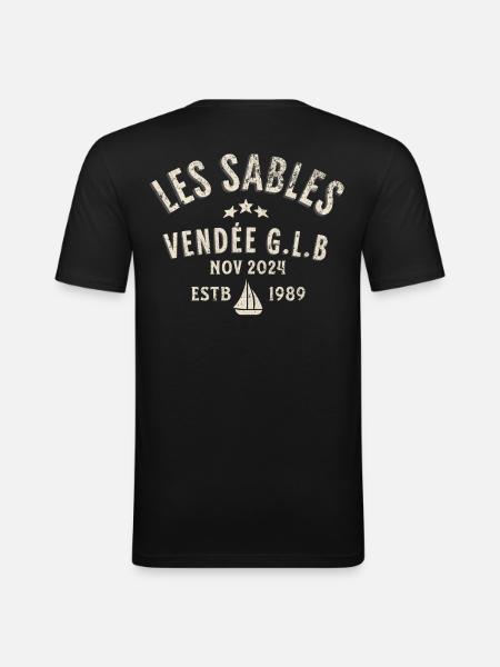 Les Sables Vendée GLB 2024 - Men's Slim Fit T-Shirt - black