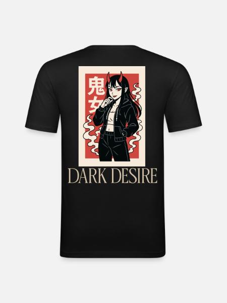 DARK DESIRE - Men's Slim Fit T-Shirt - black
