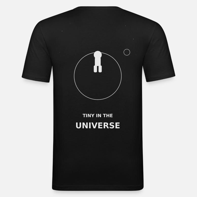 Tiny in the Universe - Men's Slim Fit T-Shirt - black