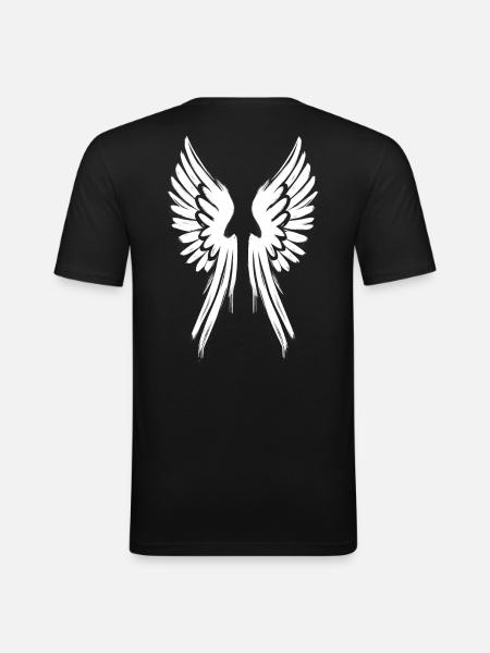 Angelwings Angel´s wings - Men's Slim Fit T-Shirt - black