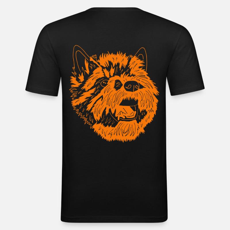 Cairn Terrier - Männer Slim Fit T-Shirt - Schwarz