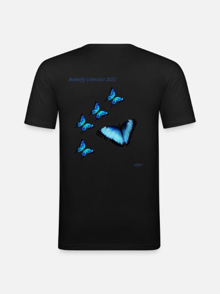 Collection Papillon 2022 - T-shirt près du corps Homme - noir