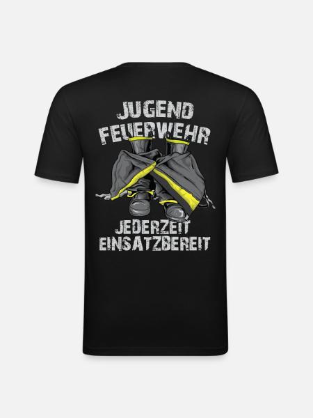 Jederzeit einsatzbereit - Männer Slim Fit T-Shirt - Schwarz