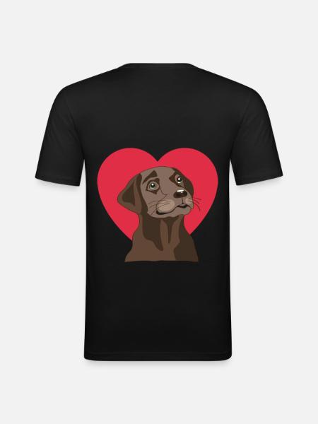 Labrador - Men's Slim Fit T-Shirt - black